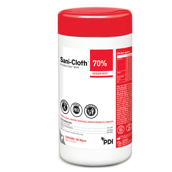 Razkužilni robčki PDI Sani-Cloth 70 v dozi, 125kos - slika 4