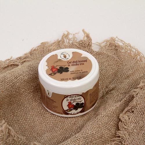 Gel divji kostanj in vinska trta Baldrija, 300ml