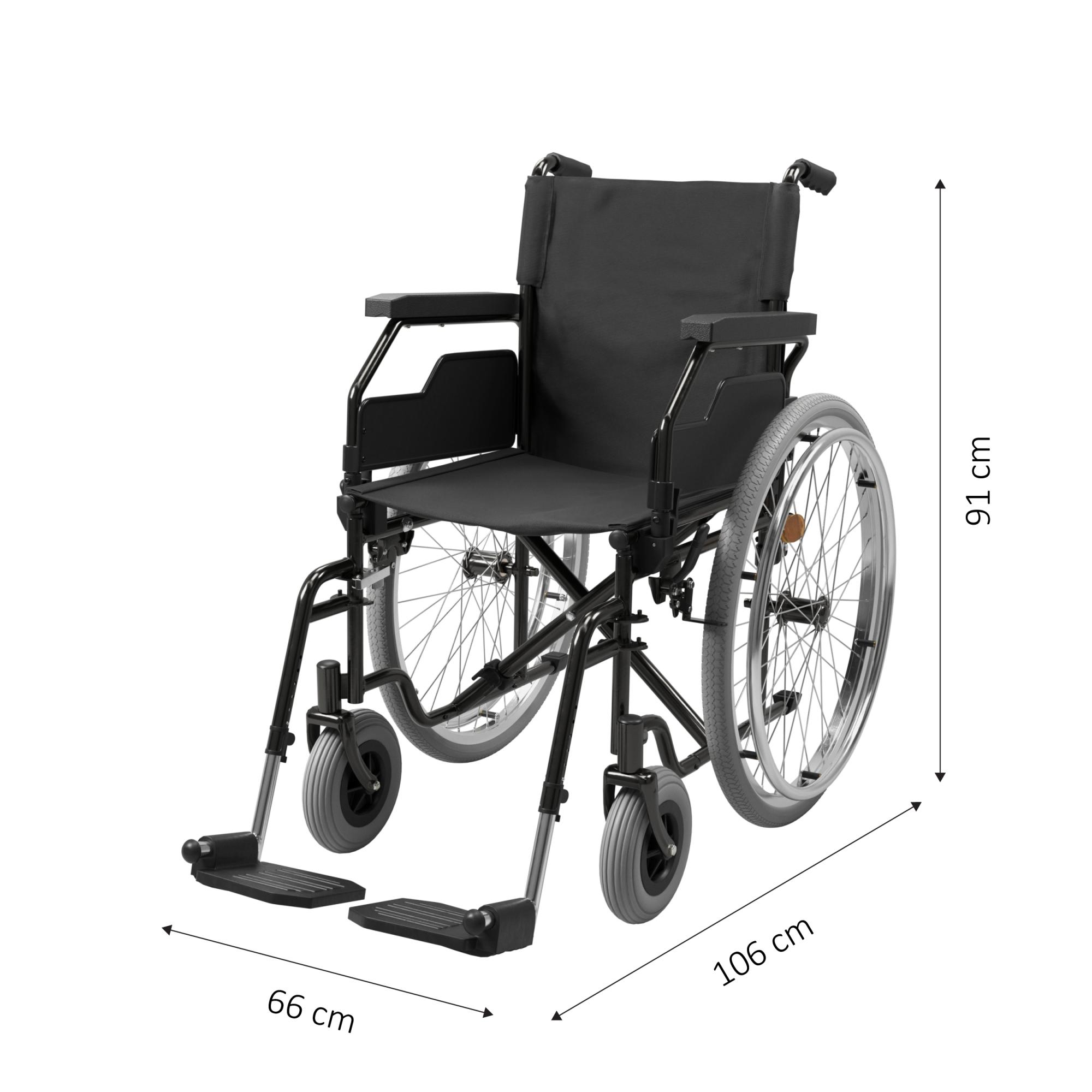 Invalidski voziček Kid-Man STANDARD WHEELCHAIR STEELMAN START, 46cm - slika 5
